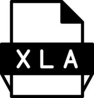 icono de formato de archivo xla vector