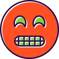 Grimacing Face Vector Icon Design