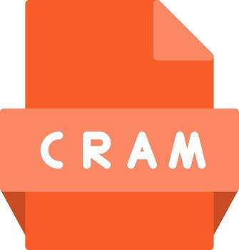 Cram File Format Icon vector