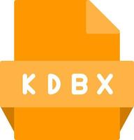 Kdbx File Format Icon vector
