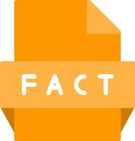 Fact File Format Icon vector