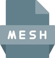 Mesh File Format Icon vector