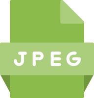 Jpeg File Format Icon vector