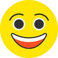 Smiling Face Vector Icon Design