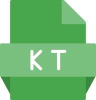 Kt File Format Icon vector