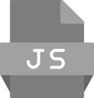 icono de formato de archivo js vector