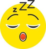 Sleeping Face Vector Icon Design