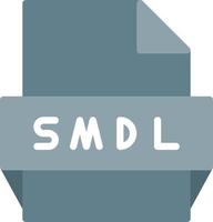 Smdl File Format Icon vector