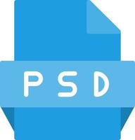 Psd File Format Icon vector