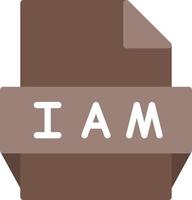 Iam File Format Icon vector