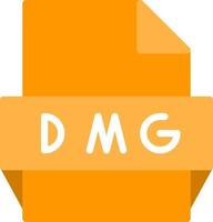 icono de formato de archivo dmg vector