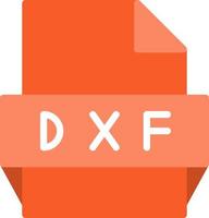 Dxf File Format Icon vector