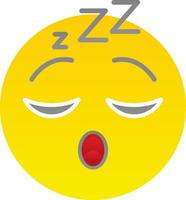 Sleeping Face Vector Icon Design