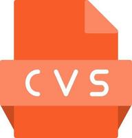 Cvs File Format Icon vector