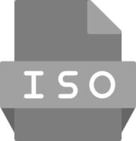 Iso File Format Icon vector