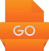 Go File Format Icon vector