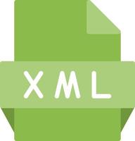 Xml File Format Icon vector