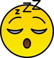 Sleeping Face Vector Icon Design