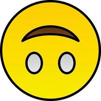 Upside-Down Face Vector Icon Design
