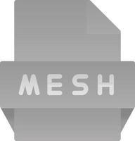 Mesh File Format Icon vector