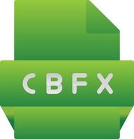 Cbfx File Format Icon vector