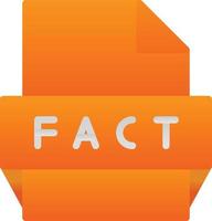 Fact File Format Icon vector