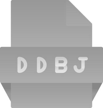 Ddbj File Format Icon vector
