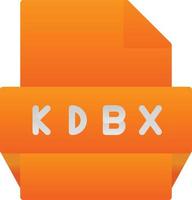 Kdbx File Format Icon vector