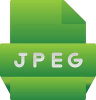 Jpeg File Format Icon vector