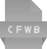 Cfwb File Format Icon vector