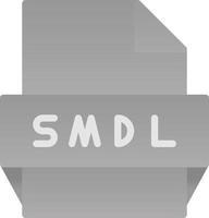 icono de formato de archivo smdl vector