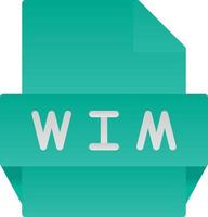 Wim File Format Icon vector