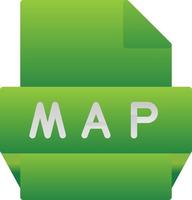 Map File Format Icon vector