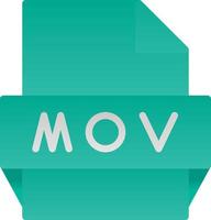 Mov File Format Icon vector