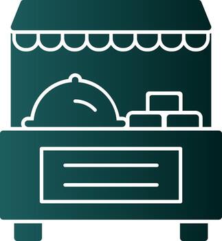 Food Stand Vector Icon Design