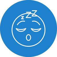 Sleeping Face Vector Icon Design