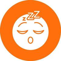 Sleeping Face Vector Icon Design