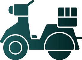 Delivery Scooter Vector Icon Design