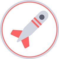 Missile Glyph Icon vector
