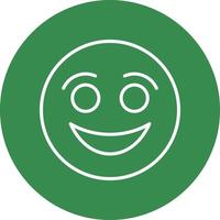 Smiling Face Vector Icon Design