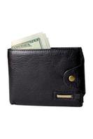 Black men's purse with money photo