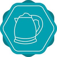 Unique Kettle Line Vector Icon