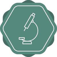 Unique Microscope Vector Line Icon