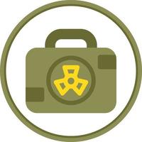 Nuclear Case Glyph Icon vector