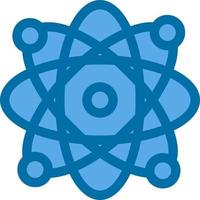 Atoms Glyph Icon vector