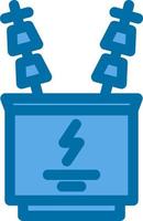Power Transformer Glyph Icon vector