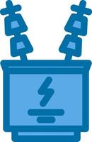 Power Transformer Glyph Icon vector