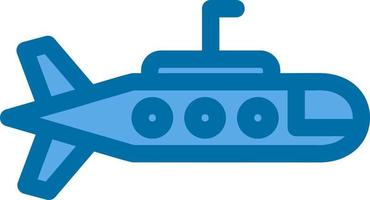 Submarine Glyph Icon vector