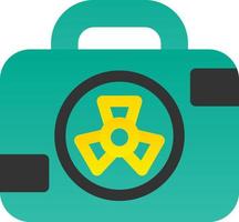 Nuclear Case Glyph Icon vector
