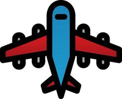 Airplane Glyph Icon vector